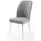 Hanah home set trpezarijskih stolica Etra 6 kom, siva tkanina Jerry, bele drvene noge | Eponuda.com