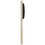 vidaXL tapecirano vzglavje rjava 160 cm masivna borovina in tkanina | Shoptok.si