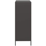  Visoka komoda crna 68x39x103,5 cm od čelika | shoptok.hr