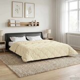 Zimska pokrivača Krema 240 x 260 cm Mikrofibra i teddy flis | shoptok.hr