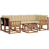  Set vanjskih sofa 7 kom. Prirodna i bež | shoptok.hr