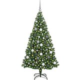 vidaXL Umestno božično drevo Zelena 180 cm PVC, jeklo in plastika | Shoptok.si