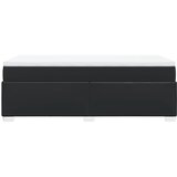  s oprugama i madracem crni 90 x 200 cm od umjetne kože | shoptok.hr