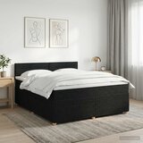  Boxspring krevet s madracem Crna 140 x 190 cm Tkanina | shoptok.hr