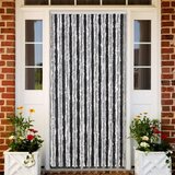 vidaXL Zastor protiv muha sivo-crni 100 x 220 cm od šenila Cijene