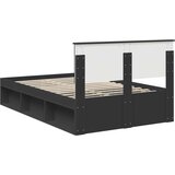  Konstrukcija postelje Črna 120 x 200 cm Masivno borovo les, (5000103333) | Shoptok.si