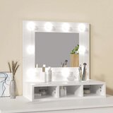 Ormarić s ogledalom i LED svjetlima sjajni bijeli 60x31 5x62 cm | shoptok.hr