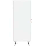 vidaXL Komoda visok sijaj bela 34,5x34x90 cm inženirski les | Shoptok.si