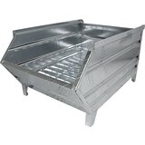 Heson posoda za zlaganje iz jeklene pločevine z odprtino za odvzemanje, dxš 1000/800 x 500 mm, pocinkana | Shoptok.si