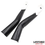 BDSM Line Single Finger Gloves Black