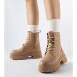 Gemre Beige boots on a thicker sole Melicucca | Shoptok.si