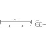 Dvostrana vodootporna armatura za 2x120cm T8LED | Eponuda.com