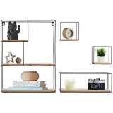 Tutumi Set od 4 zidne police LOFT Metal Industrial 391883 Cijene