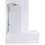 Linni Classic Paravan za kadu, 80x140cm, Providno staklo 4mm, Srebrni profil Cene