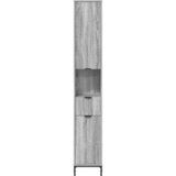 Kupaonski ormar s ladicama Siva Sonoma 31,5 x 33 x 190 cm | shoptok.hr