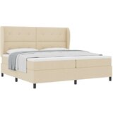 Box Spring postelja z vzmetnico - Krem, 200x200 cm Tkanina, (22052264) | Shoptok.si