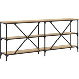vidaXL Konzolni stol boja hrasta sonome 180x30x75 cm od drva i željeza | shoptok.hr