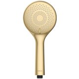 Wenko Plastična varčna tuš glava v mat zlati barvi ø 11 cm Watersaving System – | Shoptok.si