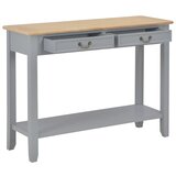 Maison Chic konzolna miza - miza ob steni siva 110x35x80 cm les, (21786625) | Shoptok.si