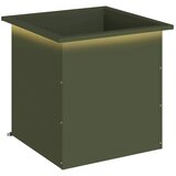  Vrtna posuda za sadnju s LED svjetlom Maslinastozelena - Maslinastozelena 50 x 50 x 48 cm 1 | shoptok.hr