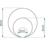 Toolight stropna svjetiljka sa daljinskim upravljačem plafon led black APP802-C | shoptok.hr