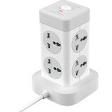 XO Stoni Produžni kabl WL21 8 utičnica + 3*USB + 1*TYPE-C beli | ePonuda.com