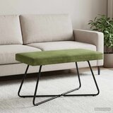  Klupa Svijetlo zelena 80 x 40 x 45 cm Baršun - Svijetlo zelena 80 cm Cijene