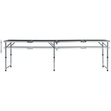  Sklopivi stol za kampiranje sivi aluminijski 240 x 60 cm | shoptok.hr