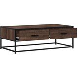  Stolić za kavu boja hrasta 100 x 50 x 35 cm od drva i metala | Eponuda.ba