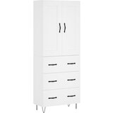 Maison Chic Visoka omara - Komoda - Predalnik bela 69,5x34x180 cm inženirski les, (21719463) u