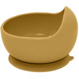 Petite&Mars Silikonska skleda z vakuumskim priseskom 360 ml Take&Match 6 m+, Intense Ochre | Shoptok.si