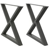  Noge za blagovaonski stol 2 kom. antracit 90 x (72-73,3) cm čelik | shoptok.hr