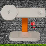 Canyon Wireless Charging Station Hexagon 310 3in1 LightGreyOrange ( CNS-WCS310LGOR ) | ePonuda.com