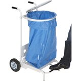 VAR Pomično jekleno stojalo vreč za smeti, s pedalom, prostoročno odpiranje, prostornina 120 l | Shoptok.si
