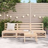  Vrtne sofe bez naslona za ruke 3 kom 70x70x67 cm borovina | shoptok.hr