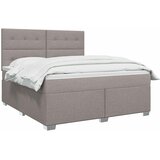  Boxspring krevet s madracem Sivosmeđa 140 x 190 cm Tkanina Smeđesiva 190 x 144 x 140.5 cm | Shoptok.si
