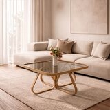 Hanah home klub sto Dubai 90, 90 cm, hrast | Eponuda.com