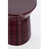 BIZZOTTO Bordo rdeča keramična okrogla klubska mizica ø 38 cm Abbes – | Shoptok.si