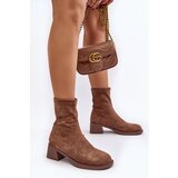EVENTO Women's low heeled ankle boots brown Aphroteia | shoptok.hr