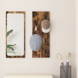 vidaXL Nadwyčajna obešalnik za plašče Dimljeni hrast 30 x 1.5 x 80 cm Cene