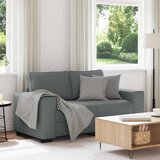  Dvosjed Sofa Tamno siva 160x77x82 cm Tkanina | Shoptok.si