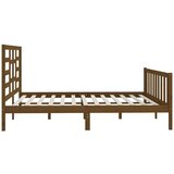  Posteljni okvir medeno rjav iz borovine 200x200 cm, (20644441) | Shoptok.si