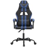  Vrtljiv gaming stol črno in modro umetno usnje, (21377246) | Shoptok.si