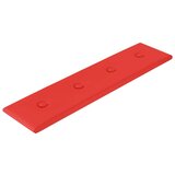  Zidne ploče od umjetne kože 12 kom crvene 60 x 15 cm 1 08 m² | shoptok.hr