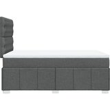  Krevet box spring s madracem tamnosivi 120 x 190 cm tkanina | shoptok.hr