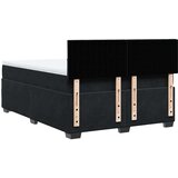 vidaXL Krevet s oprugama i madracem crni 140 x 190 cm baršunasti | shoptok.hr