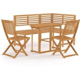  4-dijelni bistro set od masivnog bagremovog drva | shoptok.hr
