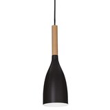Ideal Lux luster na sajli manhattan 1xE14/40W/230V prečnik 11 cm crna/bukva | Eponuda.com