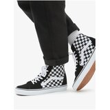 Vans Black-and-White Patterned Leather Ankle Sneakers UA SK8-Hi - unisex | shoptok.hr