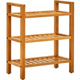 vidaXL Stojalo za čevlje s 3 policami 50x27x60 cm trdna hrastovina Cene